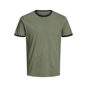 Custom Made High Quality Men's 100% Cotton Short Sleeve O Neck T-Shirts Eco-Friendly Quick Dry Gym & Sports Wear Loose Fit - Product Image 3