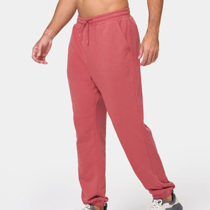 Vente en gros de pantalons de jogging pour hommes en toile légère, de haute qualité, avec logo personnalisé, décontractés, surdimensionnés, à séchage rapide, avec ceinture élastique et poches latérales - Product Image 3