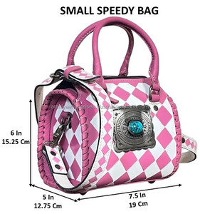 Nouveau Sac de Voyage Bandoulière en Cuir Véritable Façonné à la Main, Motif Damier, pour Femme, Idéal pour les Nuits Passées et les Bagages de Voyage (Collection 2026) - Product Image 2