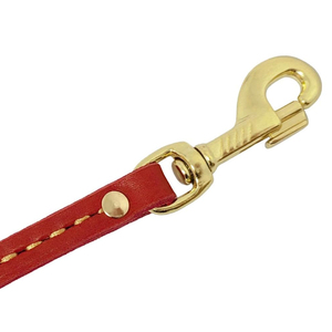 Aluminum-Finished Dog Leash Made With Genuine Leather High Quality Real Leather Dog Leash For Online Sale - Product Image 5