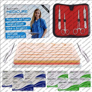 Kit de Sutura Quirúrgica de Acero Inoxidable de Primera Calidad para Estudiantes de Medicina, Juego de Entrenamiento, Nuevo Diseño Duradero, Kit de Práctica de Sutura - Product Image 2