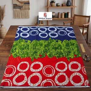 Wholesale Luxury African Wax Print Cotton Fabric Wedding Textile Custom Fabric OEM ODM Manufacturer Factory Export Supplier - Product Image 4
