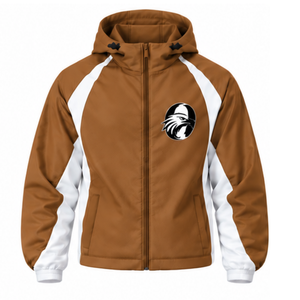Conjunto Deportivo con Capucha Color Camel Blanco, Chaqueta con Cierre Completo y Pantalones a Juego, Uniforme Deportivo de Dos Piezas Personalizado para Entrenamiento de Equipo - Product Image 6