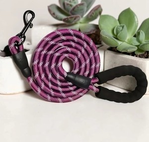 Premium Eco-Friendly Adjustable <b>Dog</b> <b>Leash</b> for Pets Heavy Duty 100% Cotton Walking Lead with Animal Pattern Comfortable Handle - Product Image 1