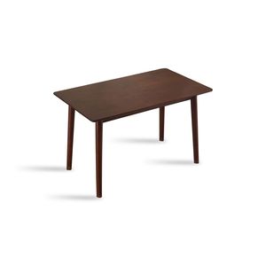 Tavolo da pranzo in legno Color noce da 47 pollici in tinta unita per piccoli spazi mobili moderni da cucina per la casa - Product Image 6