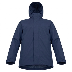 Chaqueta Acolchada Impermeable con Capucha para Hombre, Color Sólido, Corte Regular, Cierre de Cremallera, Ropa de Invierno para Exteriores, Más Vendida - Product Image 4