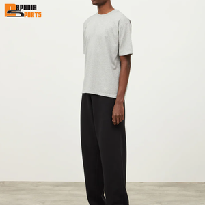 Cropped <b>Box</b> Fit T-Shirt 100% Cotton Eco-Friendly Anti-Pilling Regular Fit <b>Drop</b> Shoulder Custom Logo Streetwear Tee Wholesale - Product Image 3