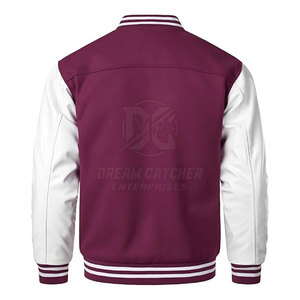 Best Design Made in Pakistan Men's Stand Collar Front <b>Logo</b> Premium Quality Customized <b>Logo</b> Breathable Winter Letterman Jacket - Product Image 2