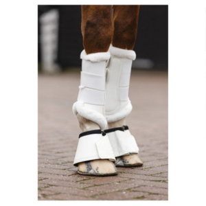 Bota para Caballo de Color Sólido en Cuero PU, Protector de Patas para Productos de Cuidado Equino - Product Image 5