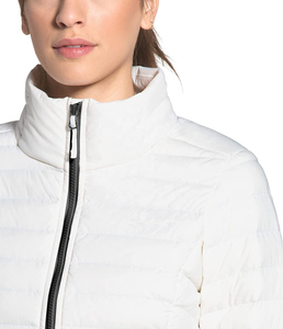2026 New Women's White Down Puffer Jacket Full <b>Sleeve</b> Stand Collar Zipper Closure Solid Color Winter Warm Outerwear ODM OEM - Product Image 5