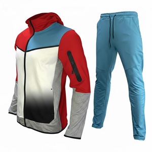 Survêtement de sport haute performance, anti-humidité, qualité export, style simple, décontracté, avec fermeture éclair - Product Image 2
