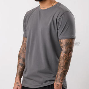 Men's Heavyweight Oversized Boxy T-Shirt with Mock Neck Streetwear <b>Box</b> Cut Design <b>Canvas</b> Fabric Quick Dry Feature Regular Length - Product Image 3