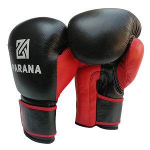 ถุงมือชกมวยฝึกซ้อมระดับมืออาชีพ หนังแท้ ระบบ Powerlock แบรนด์ส่วนตัว Parana Sports ขนาดมาตรฐานสำหรับศิลปะการต่อสู้ - Product Image 2