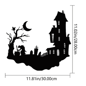 CIFbuy Arte de Pared de Hierro con Calavera Gótica, Decoración Vintage de Halloween para Uso en Interiores y Exteriores, Servicio de Recogida Disponible - Product Image 6