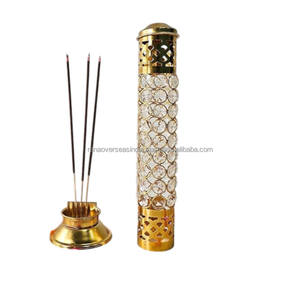 Quemador de Incienso Portátil con Cristales, para Varillas de Incienso, con Cuentas de Cristal, Quemador de Incienso de Lujo a las Mejores Precios - Product Image 1