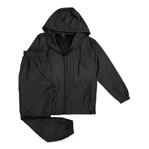Conjunto cortavientos para hombre, ropa ligera para correr con tela transpirable y capucha ajustable para entrenamiento diario al aire libre. - Product Image 2