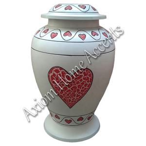 Sofisticada urna de cremación de aluminio con hermosos patrones hechos a mano Recuerdo conmemorativo de Axiom Home Accents - Product Image 3