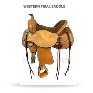 Western Trail Saddle Horse Riding Saddle Equestrian <b>Equipment</b> - Product Image 2