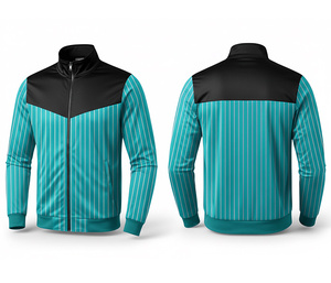 Veste à fermeture éclair intégrale par sublimation pour équipes et clubs, chaude, respirante, séchage rapide |   Tailles Hommes Femmes Jeunes |   Veste d'entraînement - Product Image 3