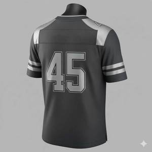 เสื้อฟุตบอลอเมริกันแบบสั่งทำพิเศษ พิมพ์ลายทันสมัย ระบายอากาศได้ดี แขนสั้น สำหรับทุกเพศทุกวัย ไซส์พลัส สำหรับทีมกีฬา - Product Image 2