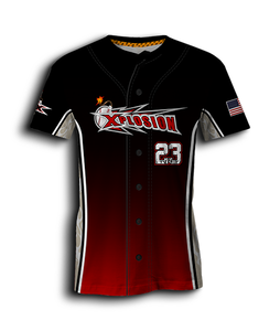 Camisetas de béisbol atléticas para adultos hechas a medida, protección UV, logotipos de firma únicos personalizados, conjuntos transpirables de transferencia de calor - Product Image 1