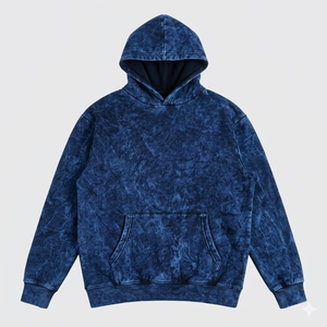 Sudadera con Capucha Roja para Hombre, Corte Regular, Color Sólido, Informal, Tejida, Manga Larga, Diseño con Bolsillos, Ropa de Otoño - Product Image 4