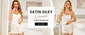Conjunto de pijama de satén liso para mujer, Top de manga corta con cuello en V y pantalones cortos con bolsillo, cintura elástica, ropa de dormir informal de invierno - Product Image 5