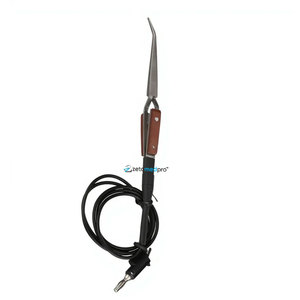 Grounded Reverse Cross Lock Tweezers Stainless Steel <b>Precision</b> <b>Tool</b> for Permanent Jewelry Welding Necklace Chain Soldering Light - Product Image 1