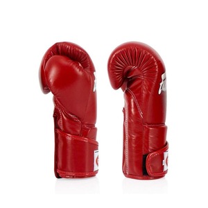 Guantes de Boxeo Fair Tex Rojos con Cierre de Velcro, Estilo Nuevo, Equipo de Entrenamiento Profesional, Guantes de Sparring para MMA y Kickboxing - Product Image 3