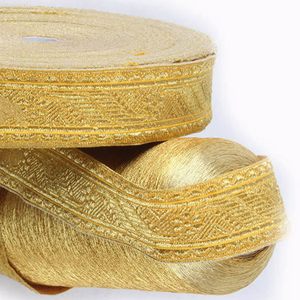 Encaje Trenzado de Mylar Dorado de Alta Calidad, Personalizado, de Alta Visibilidad, Nuevo Diseño, Fabricación en Fábrica - Product Image 6