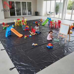 Tapis de jeu antibactérien pour enfants, idéal pour la crèche, la cuisine, la salle de bain, les zones de jeux, le salon et la chambre à coucher - Product Image 3