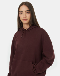 เสื้อฮู้ดดี้โอเวอร์ไซส์ ผ้าฟลีซ แขนยาว มีกระเป๋า เสื้อกันหนาวลำลองสำหรับผู้หญิง โดย Ako - Product Image 5