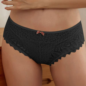 กางเกงในผ้าฝ้ายทรงบิกินี่เอวต่ำ แบบเว้าสูง ยืดหยุ่นได้ดี สำหรับผู้หญิง - Product Image 6