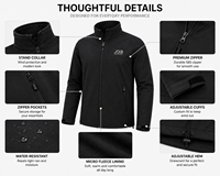 Veste bomber softshell personnalisée pour hommes et femmes |   Veste d'extérieur imperméable coupe-vent en tissu extensible 4 directions doublée de polaire |   OEM
