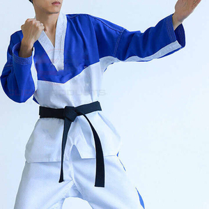 ชุดเทควันโด WTF สำหรับฝึกซ้อมศิลปะการต่อสู้ MMA - โพลีเอสเตอร์ แห้งเร็ว ทนทาน สวมใส่สบาย สำหรับผู้ใหญ่ทุกเพศ - Product Image 2
