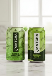 Madam Hong Café Natural con Cafeína, Matcha Latte Espumoso, Lata de 320 ml (Enlatado) TW - Product Image 4