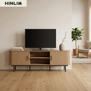 Midcentury Modern Wood <b>TV</b> <b>Stand</b> with Storage for 50-54 In <b>TV</b> Living Room Furniture - Product Image 3