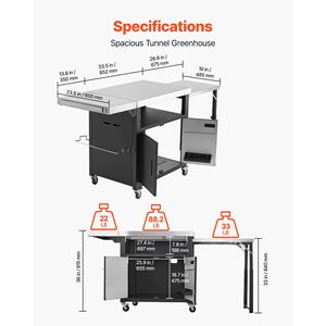 Carrello portaoggetti da esterno con tavolo grill in acciaio inossidabile da 74,8 pollici e isola cucina impermeabile - Product Image 2