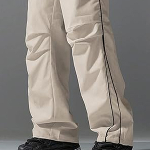 Sport MetroGents Men's Casual Minimalist Sports Pants Everyday Wear Wide Leg Sweatpants Hip Hop Track <b>Trousers</b> Streetwear - Product Image 6
