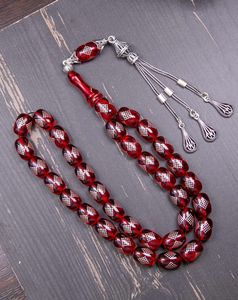 Handmade <b>Red</b> <b>Bead</b> Tasbeeh - Product Image 2