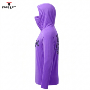 Sweat à capuche en polyester léger à séchage rapide, personnalisé, pour la randonnée et la pêche en plein air, avec protection solaire et design par sublimation, manches longues - Product Image 6