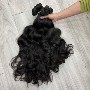 Cabello Humano Virgen Vietnamita de Primera Calidad, Ondulado Natural, Sin Procesar, Doble Trama, Densidad y Cantidad, Puntas Llenas - Product Image 6