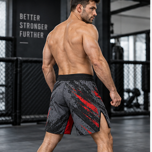Shorts de combat MMA monochromes personnalisés, shorts de grappling, fabricant OEM ODM, vêtements de sport sublimés pour l'entraînement - Product Image 5