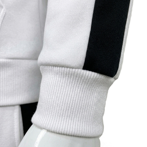 Conjunto Deportivo Informal para Hombre con Capucha Gris, Traje para Correr de Color Sólido, Poliéster y Algodón, Manga Larga, Pantalones con Cordón y Bolsillos Laterales - Product Image 6