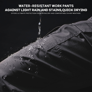 Pantalon de travail robuste multi-poches, design personnalisé, coupe confortable pour les ouvriers du bâtiment et les travailleurs généraux - Product Image 5