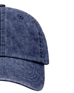 Casquette de baseball en coton denim bleu délavé, unie, ajustable, unisexe, décontractée, respirante, confortable, qualité supérieure - Product Image 3