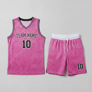 Ensemble d'uniformes de basketball pour l'entraînement, personnalisation de groupe, impression de numéros, respirant, séchage rapide, écologique, 100% polyester, haut de gamme - Product Image 1