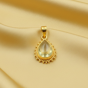 Pendentif en citrine naturelle en forme de larme, collier en argent sterling 925 fait à la main, charme plaqué or rose et or jaune, bijoux - Product Image 6