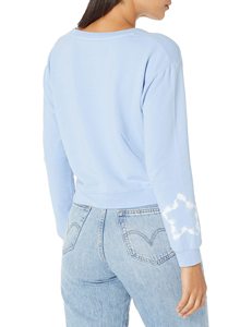 Sweat-shirt décontracté à coupe ample, col rond, en coton doux, manches longues, pull-over décontracté à la mode, sweat-shirt brodé pour femmes - Product Image 5