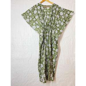 Kaftan fait main, kaftan en coton, grandes tailles, tailles régulières, caftan, vêtements de plage, vêtements de détente, vêtements de nuit en coton, chemise de nuit, cadeau pour la fête des mères - Product Image 1